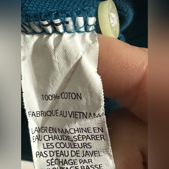 L.L. Bean Men’s Long Sleeve Polo Shirt XL REG 100% Cotton Blue Traditional Fit - Picture 5 of 6